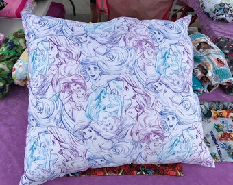 Arial pillow cover Little mermaid pillow cover