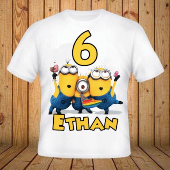 Printable Minions Custom Shirt Template Instant Download Bobotemp ...