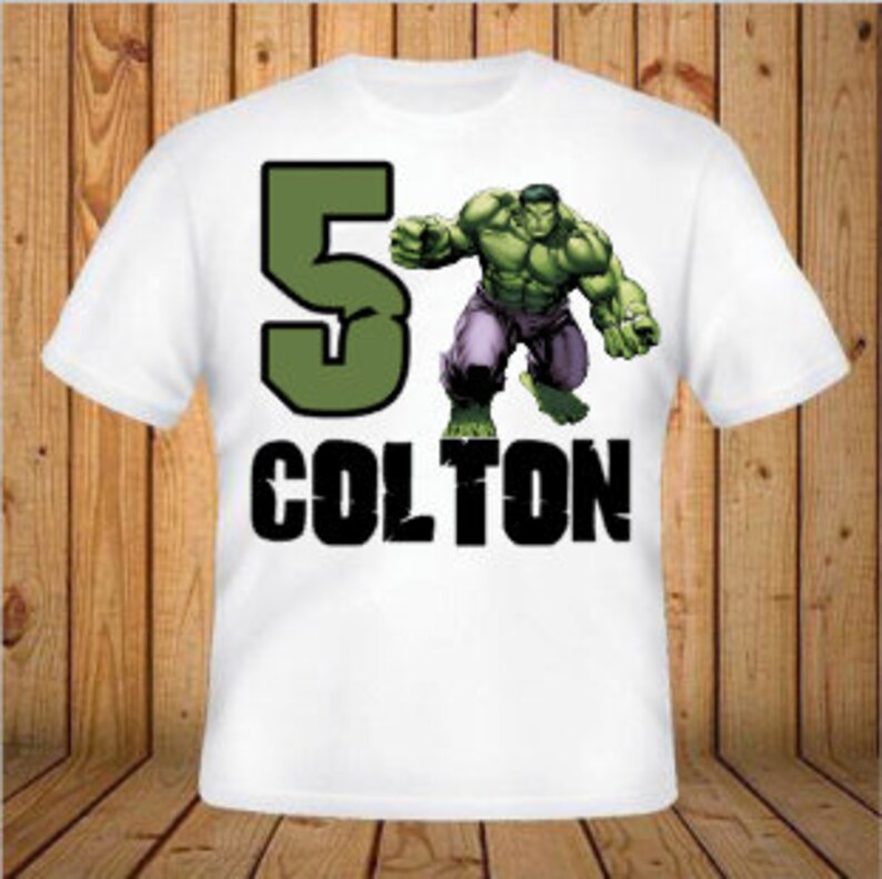 Hulk Birthday Shirt kids Birthday Shirts Personalized Etsy
