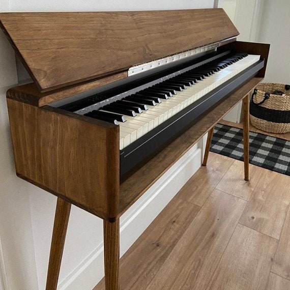 Objetivo Higgins insertar Mesa moderna con soporte para teclado de piano de mediados de - Etsy España Objetivo Higgins insertar Mesa moderna con soporte para teclado de piano de mediados de - Etsy España