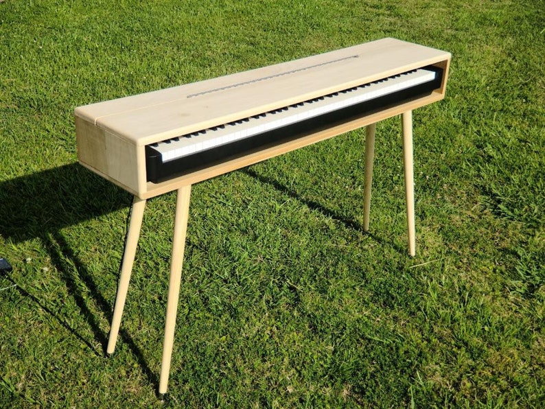 Mesa de soporte de teclado de piano moderno de mediados de Etsy