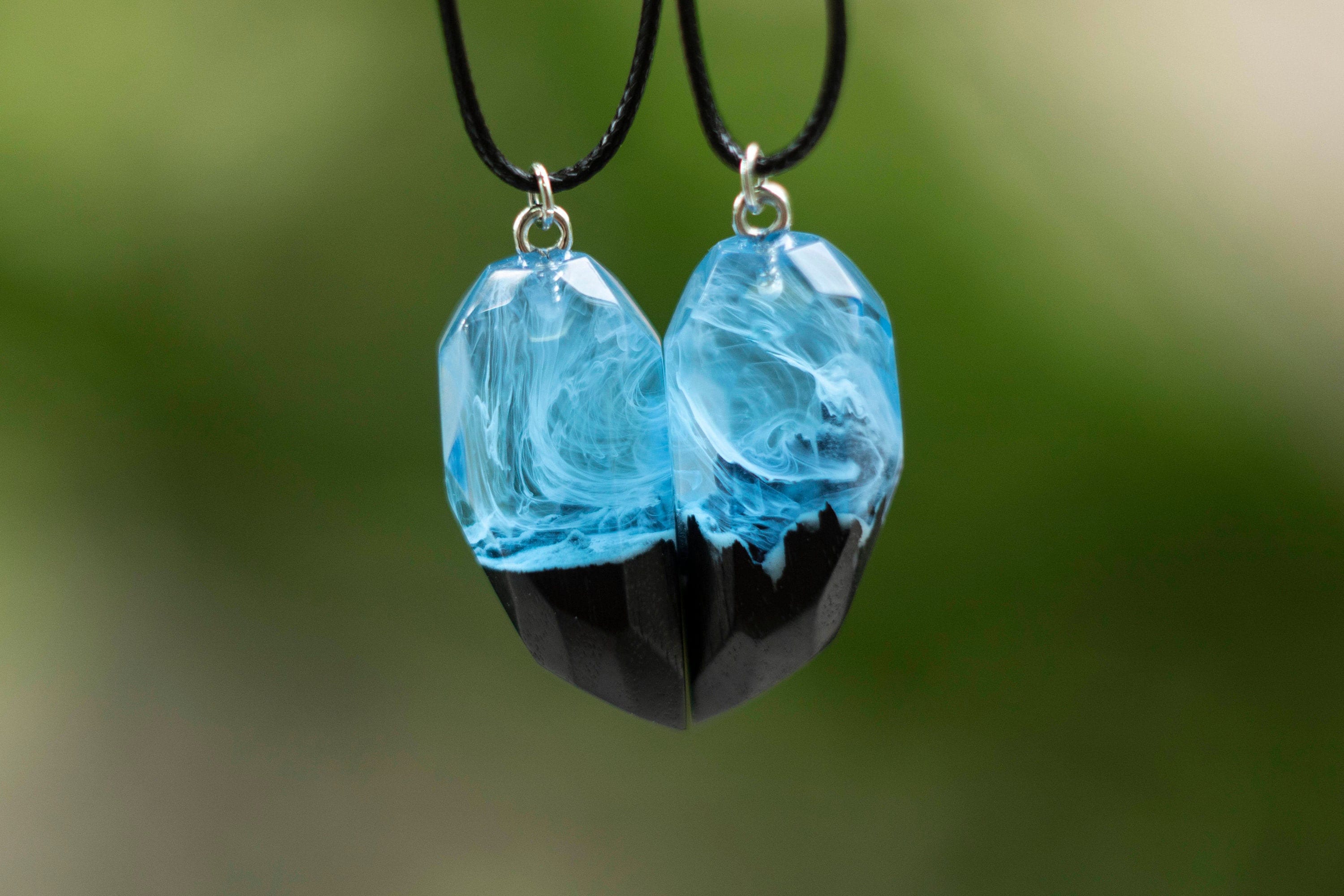 matching couple necklace set Personalized Etsy