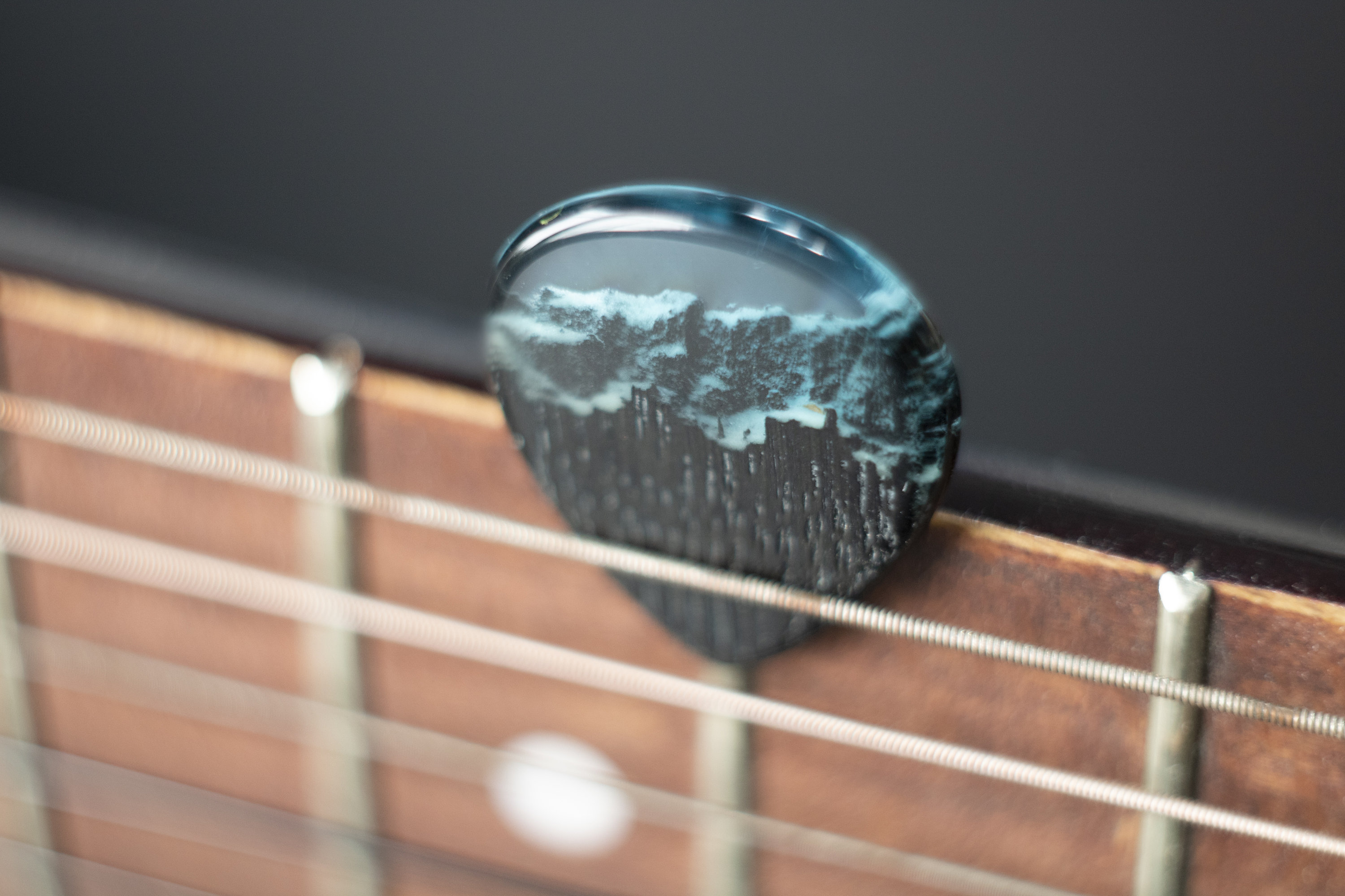 Wood Resin Guitar Pick Personalized guitar pick Gift for Etsy