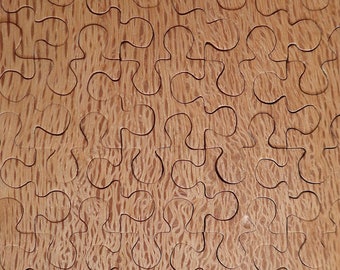 Oak Hand Cut Wooden Jigsaw Puzzle