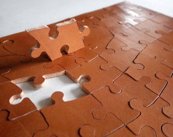 Leather Hand-Cut Jigsaw Puzzle