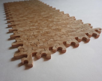 Rompecabezas de arce acolchado cortado a mano muy difícil