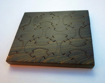 Lignum Vitae Hand-Cut Wooden Jigsaw Puzzle