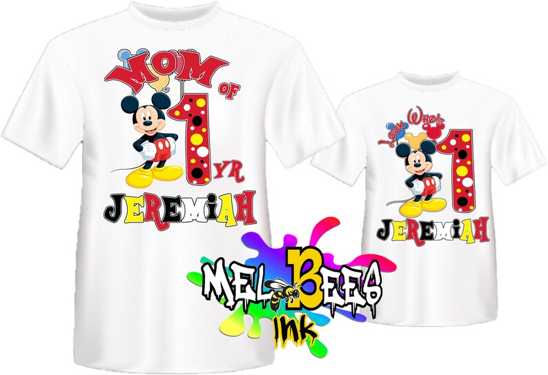 mickey mouse birthday shirts for family