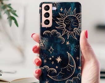 Moon and Sun for Galaxy S24 Ultra Case Galaxy S23 plus case Galaxy S22 Galaxy S21 S20 plus S21 Ultra S10 plus Note 20 Celestial Aesthetic