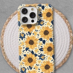 Sunflower Floral iPhone Case: Designer Tough MagSafe