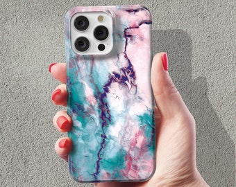 Marble Flash Phone Case for iPhone 15 Pro Max iPhone 14 Pro case iPhone 15 Plus, iPhone 13 Pro Max 12 11 Max Tough Magsafe Cute