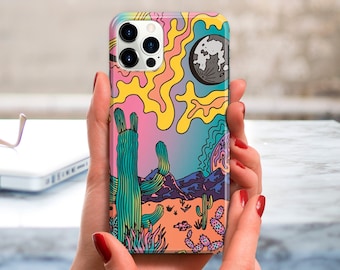 Hippie Cacti Phone 12 case, Cactus iPhone 12 Pro case, iPhone 12 Mini, iPhone 12 Pro Max case iPhone 11 Pro XR  XS Max X 8 7 6 plus SE 2020