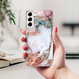 Granite Marble Case for Galaxy S25 Ultra S25 Plus Galaxy S25 Galaxy S24 Ultra Galaxy S23 plus Galaxy S22 Galaxy S21 For Her Cute