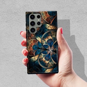 Mandala Retro Case for Galaxy S25 Plus S25 Ultra Galaxy S24 Ultra S24 Plus Galaxy S23 Ultra Galaxy S22 Galaxy S21 Art Cute Aesthetics