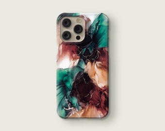 Alcohol Ink Designer Phone Case for iPhone 15 Pro Max iPhone 14 Pro case iPhone 14 Plus, iPhone 13 Pro Max 12 11 XR Max Tough Magsafe Marble