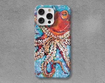 Sea Octopus Phone Case for iPhone 15 Pro Max iPhone 14 Pro case iPhone 14 Plus, iPhone 13 Pro Max 12 11 XR Max Tough Cool Magsafe