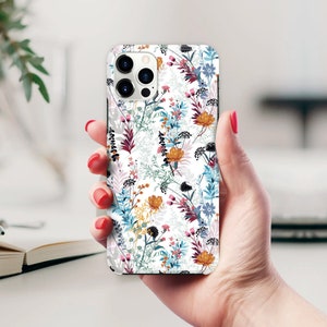 iPhone 15 Pro Max case, Wildflowers iPhone 14 case, iPhone 13 Mini, Vintage iPhone 12 Pro Max case iPhone 11 Pro Max 11 XR SE Floral MagSafe