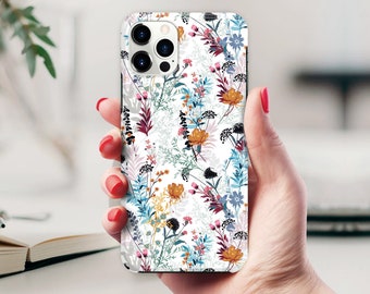 iPhone 15 Pro Max case, Wild Flower iPhone 14 case, iPhone 13 Mini, Vintage iPhone 12 Pro Max case iPhone 11 Pro Max 11 XR XS Max X 8 7 6 SE