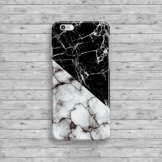 White iPhone 7 Case Marble iPhone 6 Case Black Marble iPhone Etsy