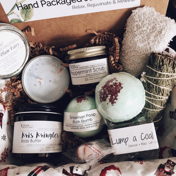 Weihnachtsgeschenk-Set, Vegan-Feiertagsbox, Geschenkkorb für Sie, Weihnachtsgeschenk, Weihnachtsgeschenk, Weihnachtsgeschenke für ein Team, frohe Feiertage für ihn