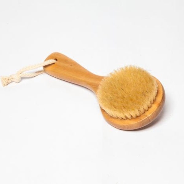 Dry Body Brush, Skin Smoothing Brush, Natural Plant Bristle Brush, Gently Exfoliate, Detox, & Polish Skin, Spa Tool Massage Gift