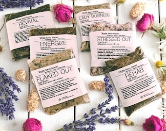Mineral Bath Salts for Stress Relief | Magnesium Bath Soak | Natural Epsom Salt Spa | Relaxation Bath | Vegan Self Care Gift | Gift for Her