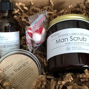 Fathers Day Gift, Man Spa Gift Box, Gift For Him, Appreciation Gift, Self-Care Gift, Bachelor Gift Box, Groom, Thank You, Get Well Soon Care