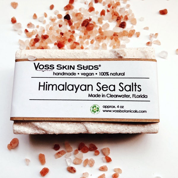 Sea Salt Soap | Ocean Soap | Himalayan Salt | Vegan | Exfoliating | Cambrian Blue Clay | Eco-friendly ingredients | Salt Bar | Therapeutic