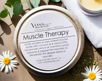 Vegan Muscle Balm: Post-Workout Recovery, Soothing Aromatherapy, After Party Relief, Fast Acting