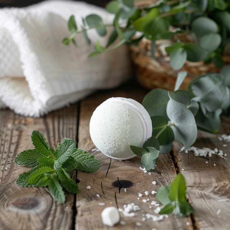 Comfort Care Package: Epsom Salt Soak, Candle, Socks & Tea Add 3 oz bathbomb