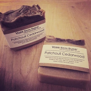 Patchouli Soap | Cedarwood | Extreme Moisturizing | Natural Cold Process Soap | Cinnamon | Hippie Soap | Vegan | Gift for Him | Gift for Her