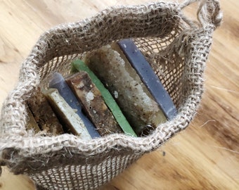 Natural Vegan Soap Ends: Handmade Travel Bars, Guest Soaps