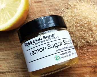 Lemon Sugar Scrub | Body Scrub | Citrus Sugar Scrub | Exfoliating | Skin Brightening | Gift | Skin Care | Cellulite Scrub | Sugar Scrub