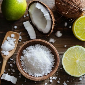 Lime & Coconut Sea Salt Scrub | Tropical Body Scrub | Exfoliator | Hand Scrub | Dry Skin | Vodka Infused Scrub | Grapefruit | Sea Kelp Scrub