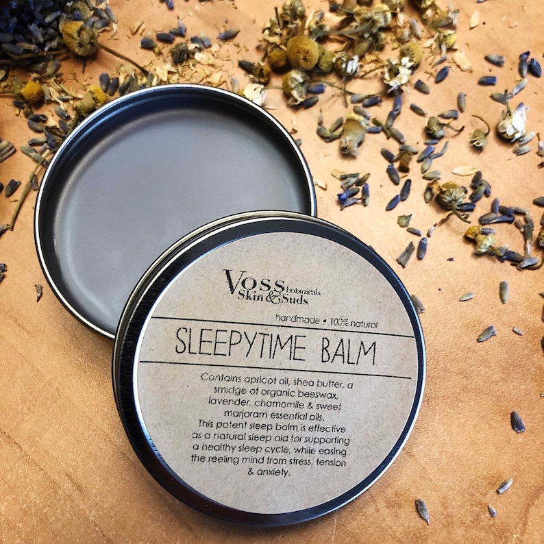 Stress Relief Lavender Sleep Balm Tension Aid Anxiety Gift Sleepy Time Balm Relaxation Self-Care Gift Box Sleepytime Balm Only
