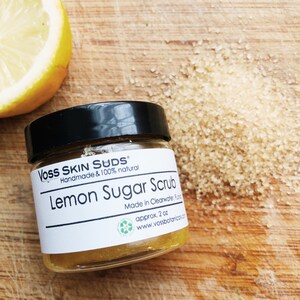 Vegan lemon sugar scrub