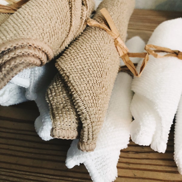 Cotton Washcloths | Exfoliation Cloth | Facial Cloth | Bath accessory