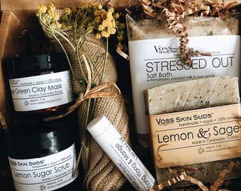Citrus Wellness Gift Box: Vegan Self-Care Spa Set