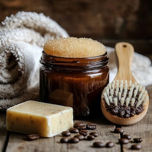 Dry Body Brush: Natural Plant Bristle, Exfoliating Spa Tool