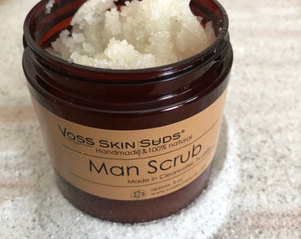 Men Scrub | Personalized Gifts for your Man| Exfoliating Scrub | Vegan Scrub | Man Gift | Body Scrub for Men | Bachelor Gift | Self Care