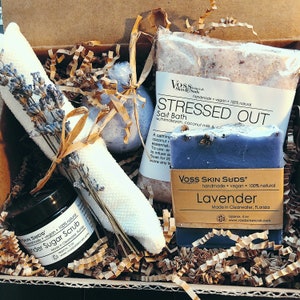 Best Friend Pamper Box, Care Package, Lavender Spa Gift, Gift for Her, Birthday Gift, Self-Care Gift, Vegan, Thinking of You, Healing Vibes image 1