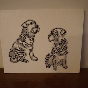 Shar pei art ,Shar pei painting, Shar pei illustration, wrinkled dog, Shar pei watercolor, original shar pei artwork, shar pei drawing, tan