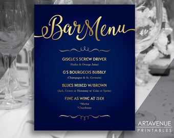 blue gold wedding etsy
