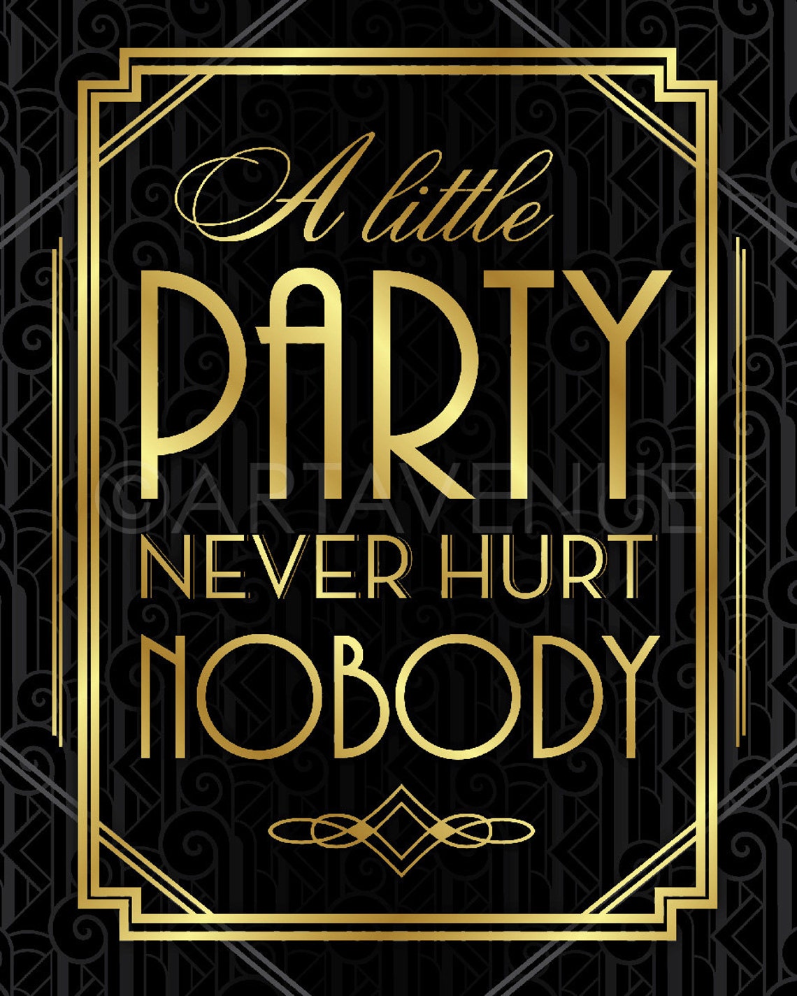 Gatsby Party Printable Gatsby Wedding Art Deco Pattern - Etsy