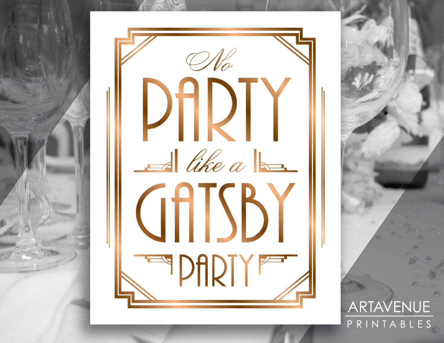 Great Gatsby Party Printables