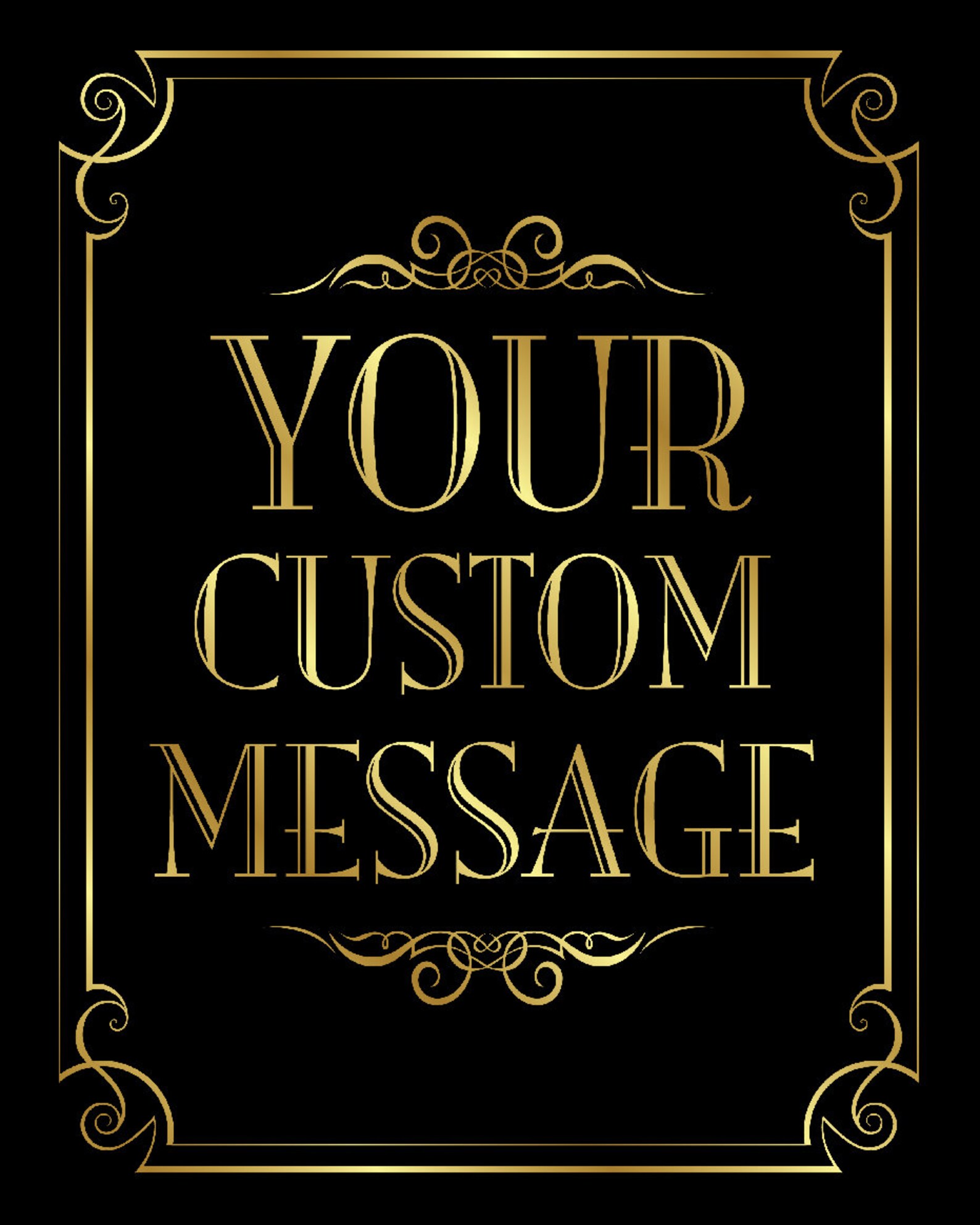 Custom Printable Sign custom Message Vertical Sign | Etsy