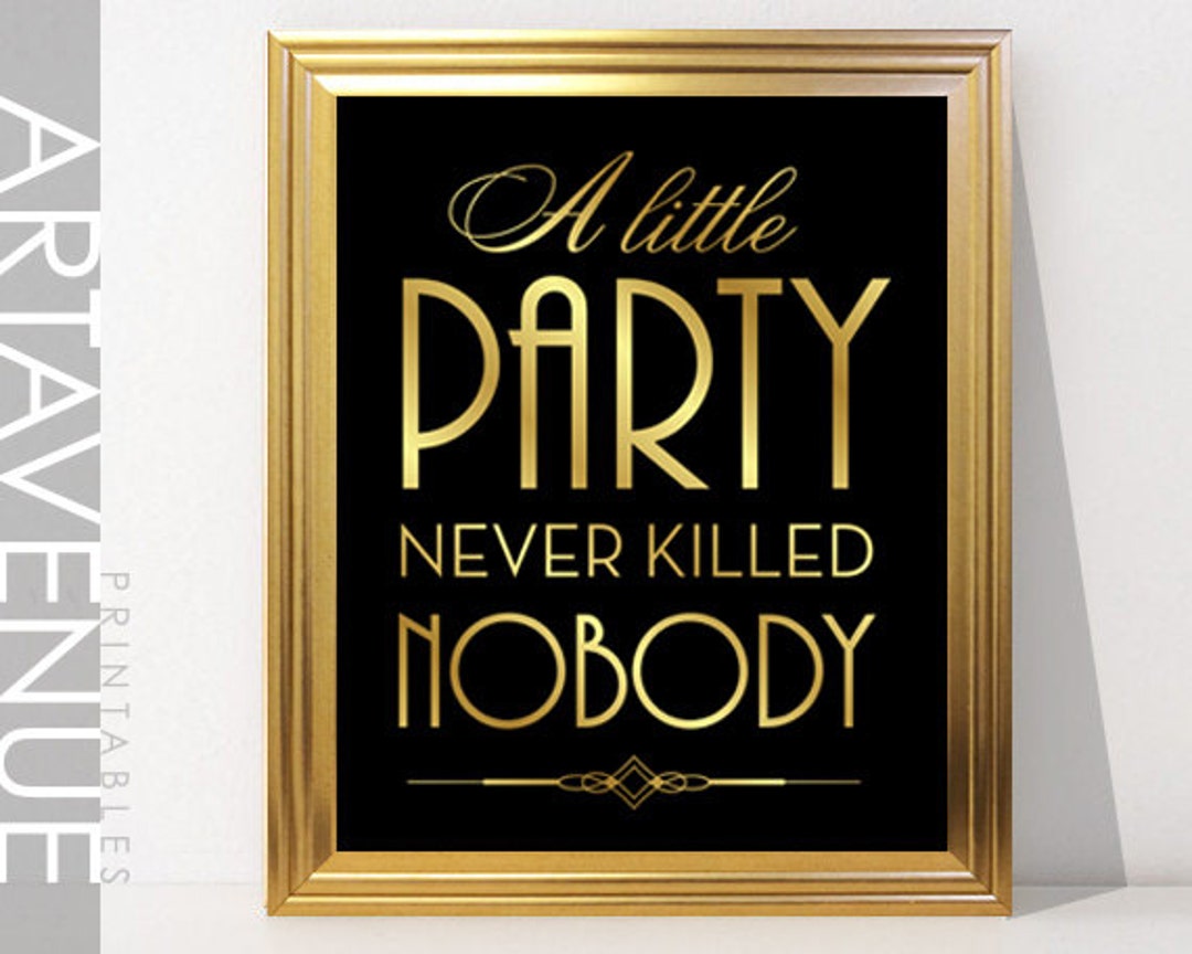 Little Party Never Killed Nobody Lyrics Deutsch www.etsy.com