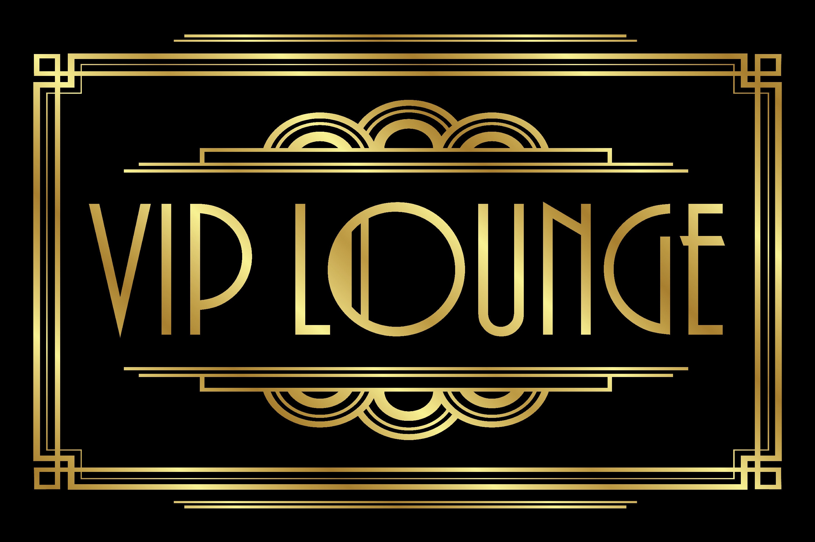 Great Gatsby VIP Lounge Sign, Art Deco Roaring 1920's Wedding Party ...