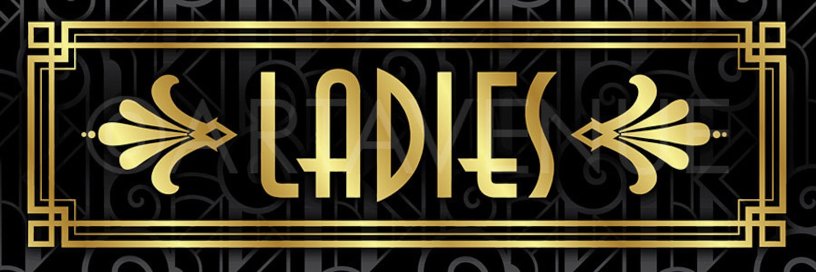 Printable Art ladies and gents Signs Etsy