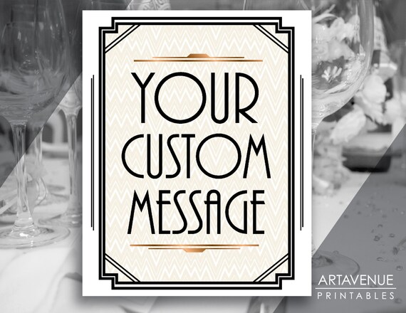 Custom Printable Sign custom Message Vertical Art - Etsy